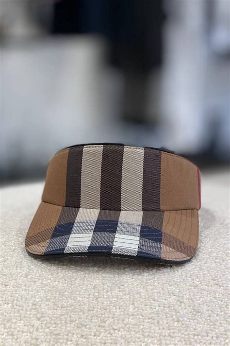 burberry visor hat|Shop Burberry Heritage Check Visor .